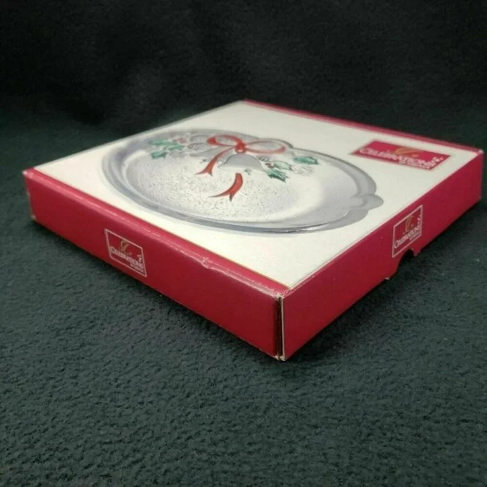 Mikasa‎ Sweet Dish Holiday Bells Collection Snack Treats Plate Serving Christmas